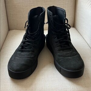 Black Puma XO high top sneakers